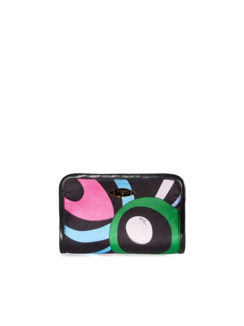 Binding Marmo-print clutch bag