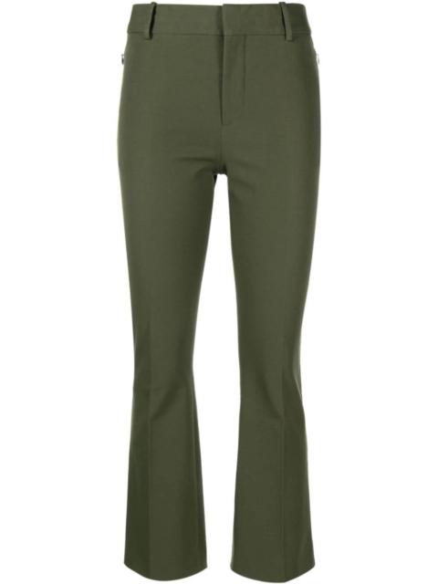 FRAME cropped stretch-cotton trousers
