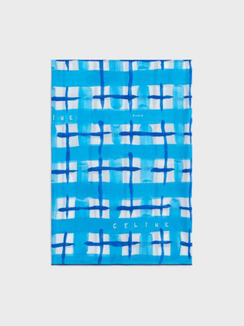 CELINE pareo IN tartan cotton