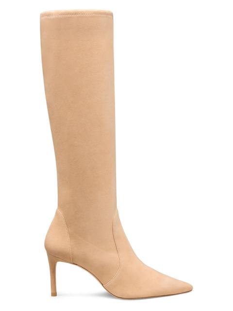 Stuart Weitzman Women's Stuart Power 75 75MM Suede Boots - Adobe