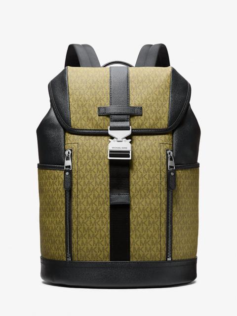 MICHAEL KORS Hudson Signature Logo Aviator Backpack