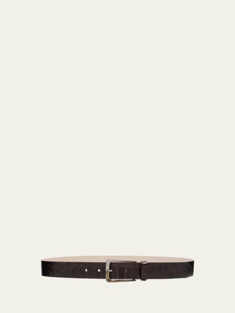Brunello Cucinelli Vintage-Effect Leather Belt
