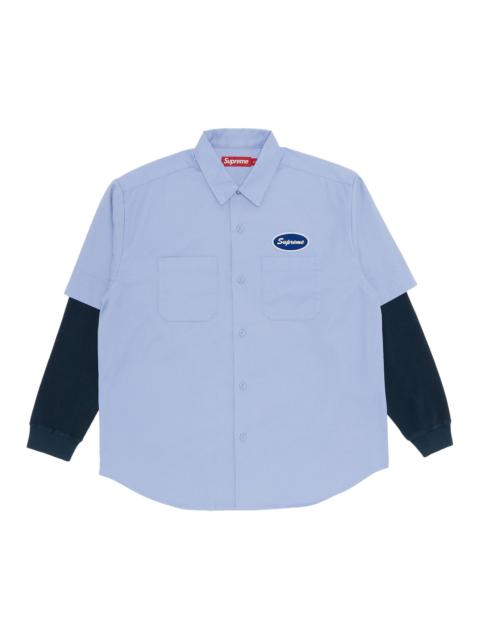 Supreme Supreme Thermal Sleeve Work Shirt 'Light Blue'