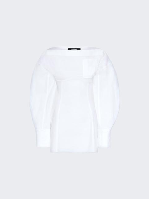 JACQUEMUS Casaco Shirt Dress White