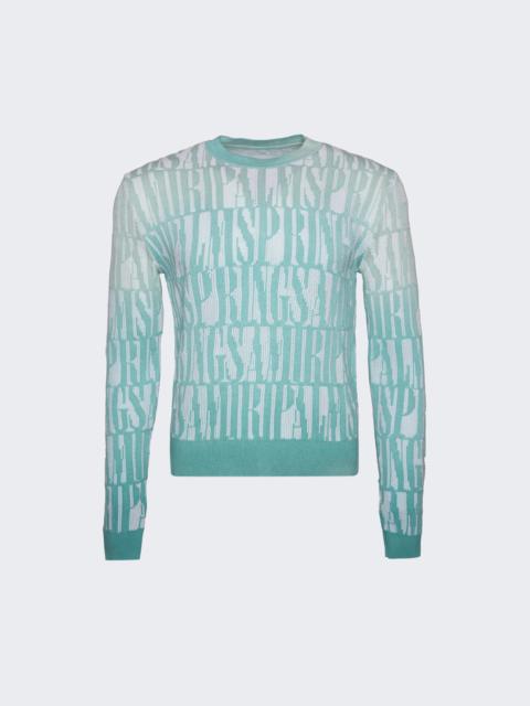 AMIRI X The Webster Palm Springs Knit Sweater Green