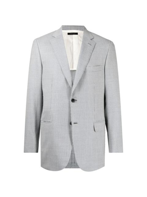 tailored patterned blazer