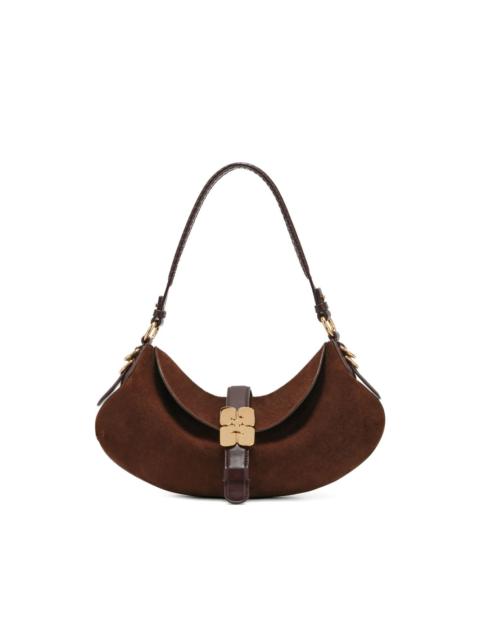 GANNI logo-plaque shoulder bag