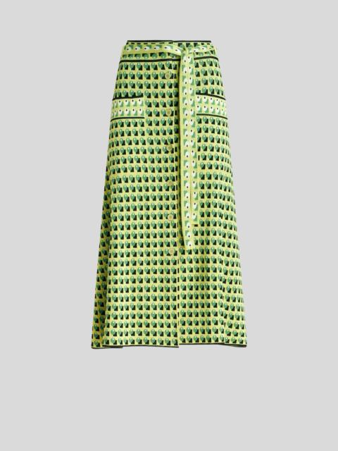 Etro TIE PRINT PATTERN KNITTED SKIRT