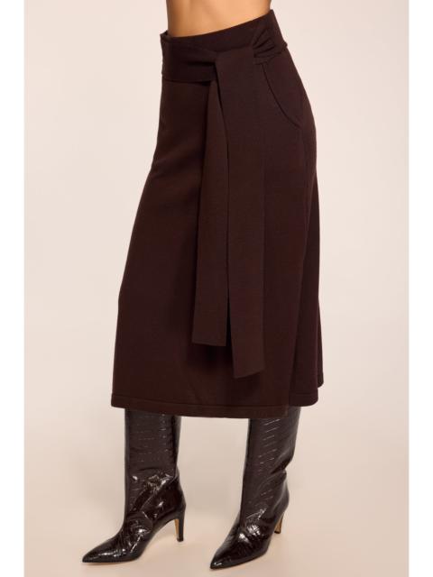 RAMY BROOK Abby Knit Midi Wrap Skirt | HERITAGE BROWN