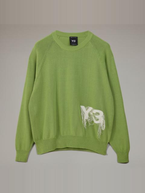 Y-3 Y-3 Logo Knit Crew Sweatshirt