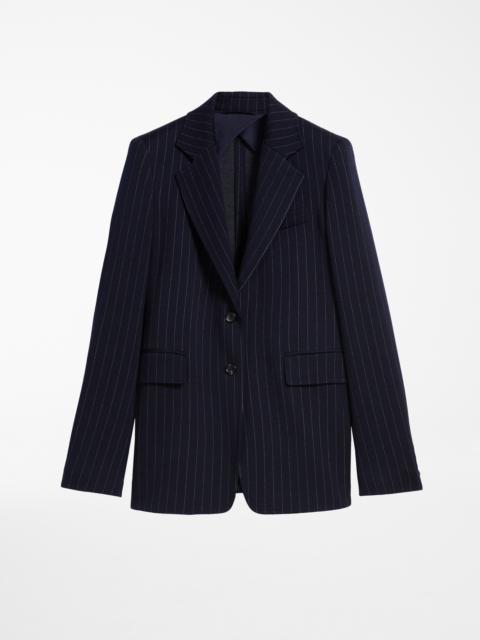 Max Mara AMLETO Pinstriped wool jacket