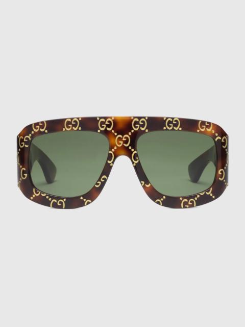 Oversize rectangular sunglasses