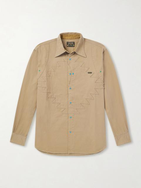 Kapital Thunderbird Panelled Cotton-Twill Shirt