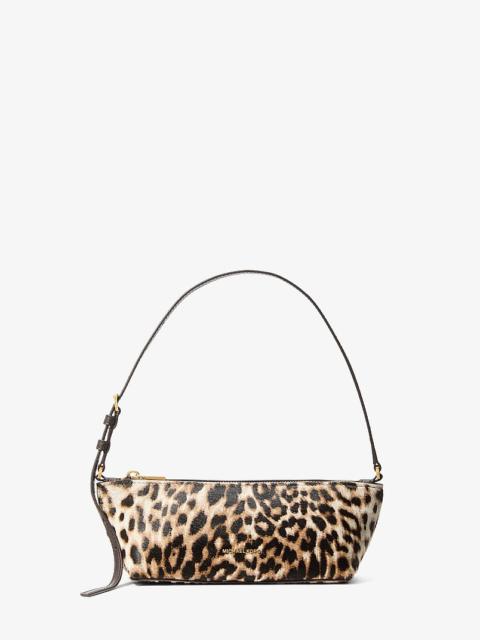 MICHAEL KORS Laila Small Leopard Print Calf Hair Pochette