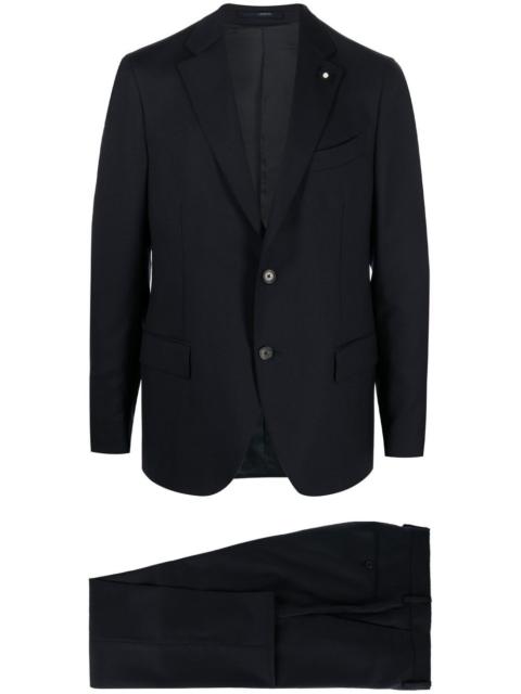 LARDINI single-breasted slim-cut suit