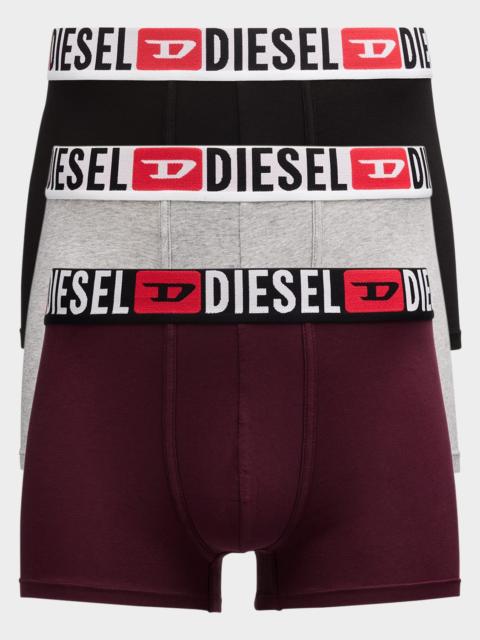 Diesel Men's Damien Multicolor DCore 3-Pack Boxer Briefs