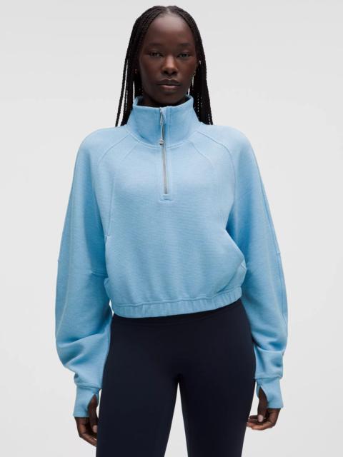 lululemon Scuba Cropped Funnel-Neck Half Zip *Waffle