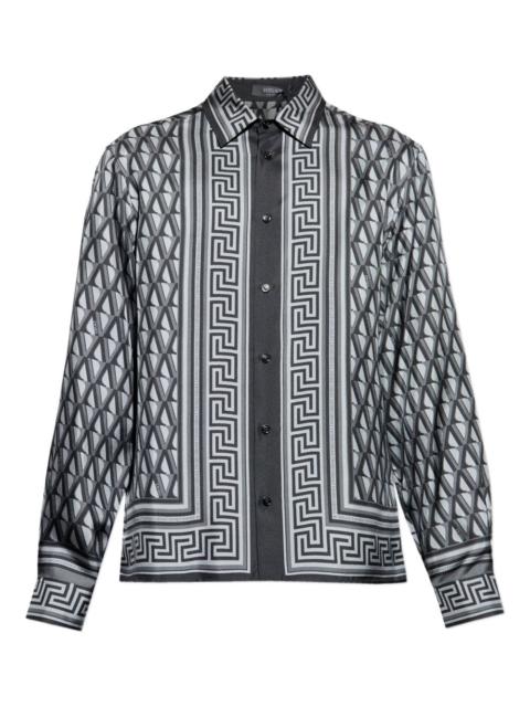 VERSACE geometric-pattern shirt