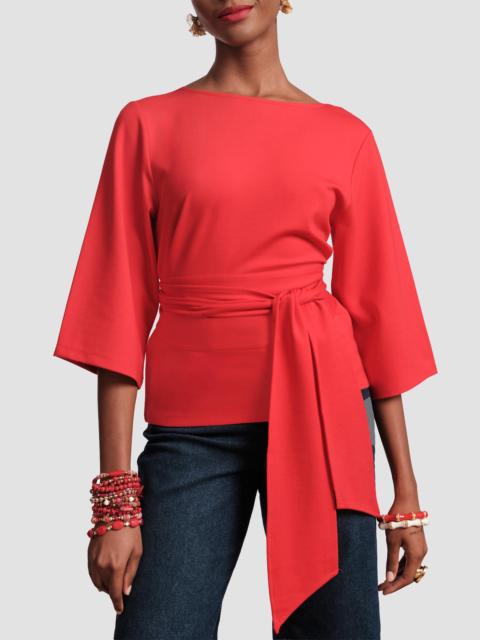 FRANCES VALENTINE Women's Whitney Wrap Top - Red