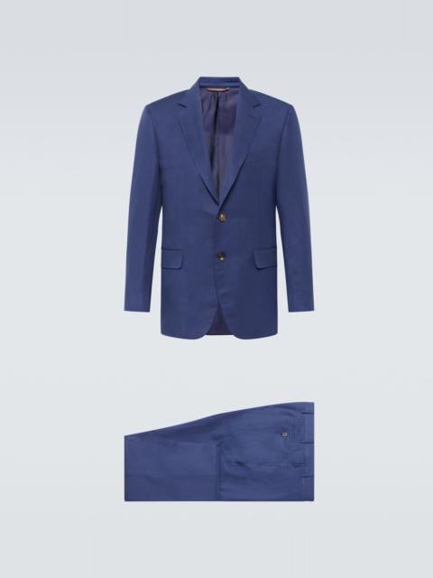 Canali Single-breasted linen and silk suit
