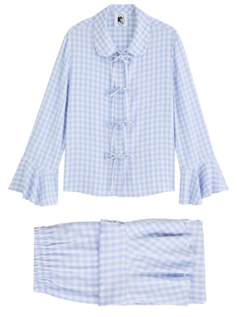 SLEEPER Sleeper Nebula Checked Twill Pyjama set