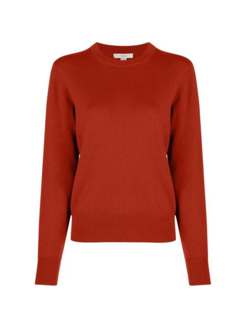 ribbed crew neck jumper