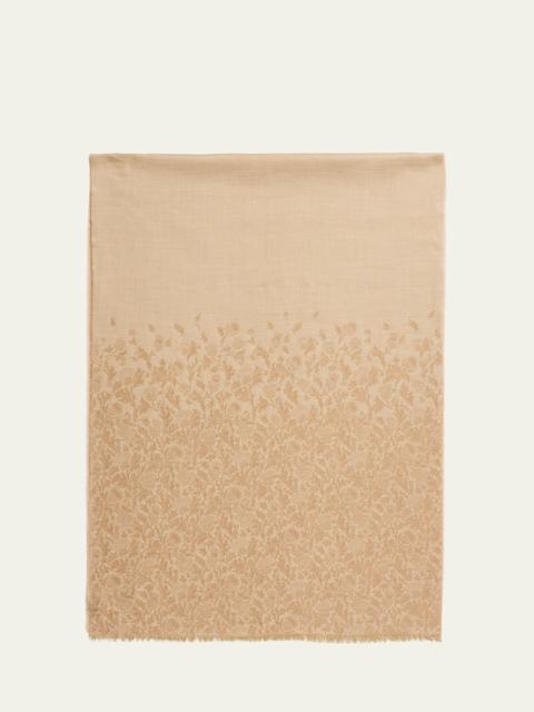 Loro Piana Printed Cashmere-Silk Scarf