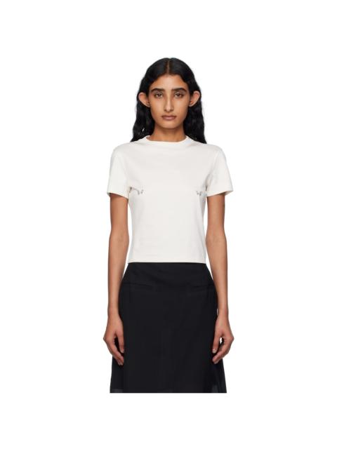 MUGLER White Pierced Baby T-shirt
