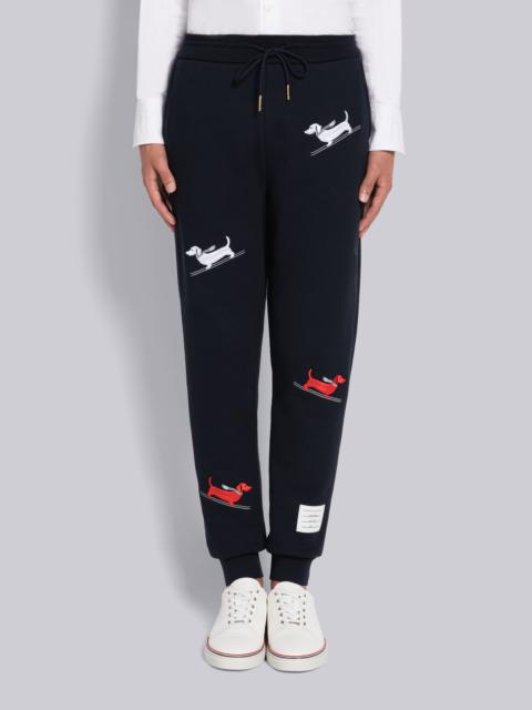 Thom Browne HECTOR SKI EMBROIDERY LOOPBACK SWEATPANTS