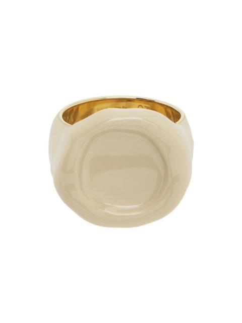 Bottega Veneta Off-White Seal Ring