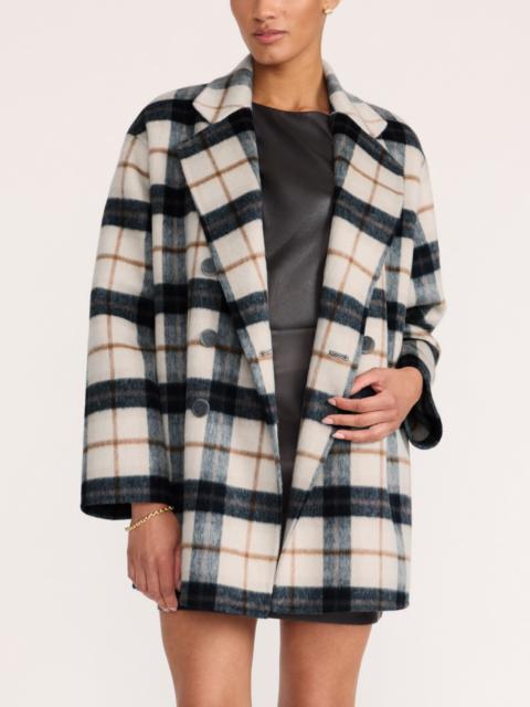 BROCHU WALKER The Bodhi Double Breasted Plaid Coat