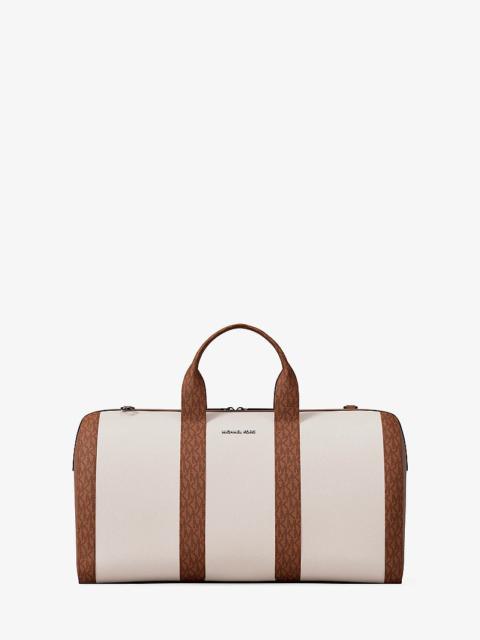 MICHAEL KORS Cooper Pebbled Leather and Signature Logo Duffel Bag