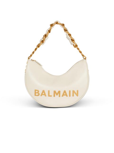 Balmain 1945 Soft Moon crinkled calfskin leather bag