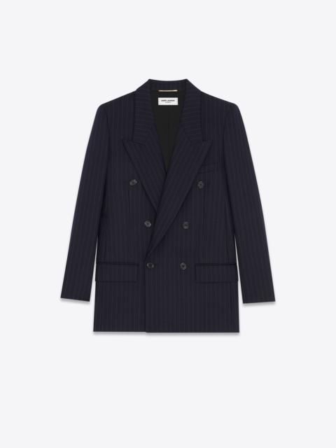 ジャケット Saint Laurent FW24 Black satin blazer (798010Y013G 1000) Saint Laurent Black Satin Blazer | italist