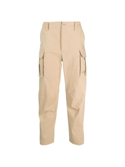 embroidered-logo cargo trousers