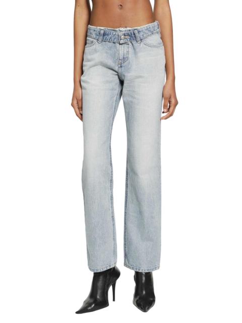 Alexander McQueen Deconstructed Waist Jeans