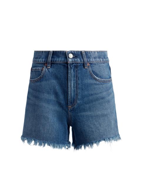TRISH LOW RISE BAGGY SHORT WITH RAW HEM