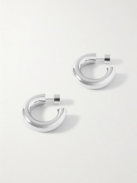 JENNIFER FISHER Jamma Huggies Silver-plated Hoop Earrings