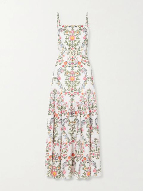 BORGO DE NOR Cordiela Tiered Broderie Anglaise Cotton Maxi Dress