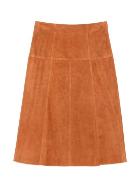 Isabel Marant suede A-line skirt