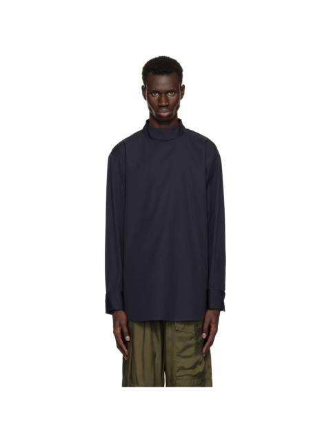Dries Van Noten Navy Turtleneck Shirt