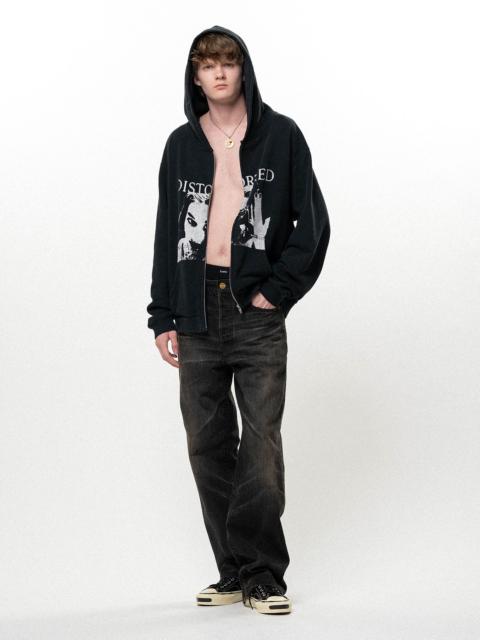 KAMIYA Distressed Straight Denim Pants