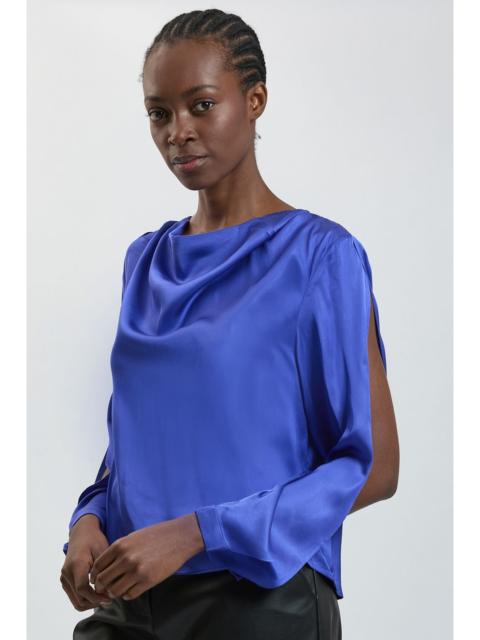 KAREN MILLEN Viscose Satin Batwing Blouse