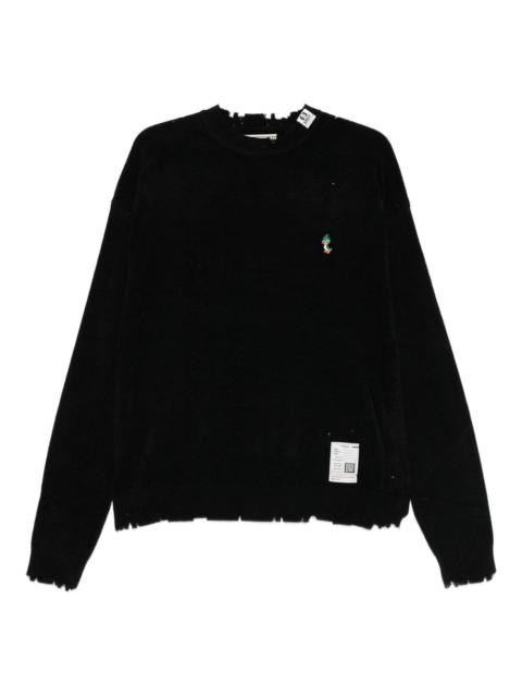 Maison MIHARAYASUHIRO distressed crew-neck sweater