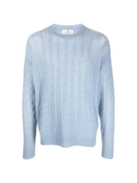 cashmere cable-knit jumper