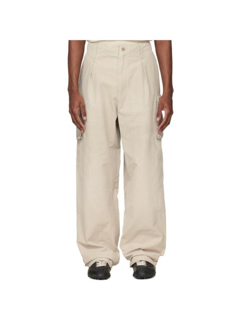 Maison Margiela Beige Cotton-Blend Cargo Pants