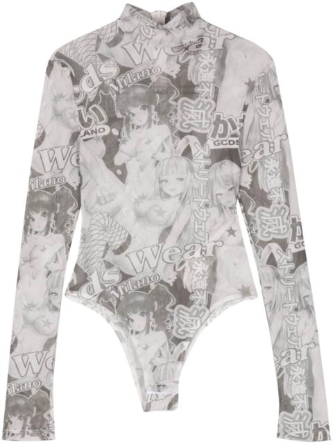 GCDS printed bodysuit
