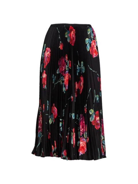 N°21 pleated floral print skirt