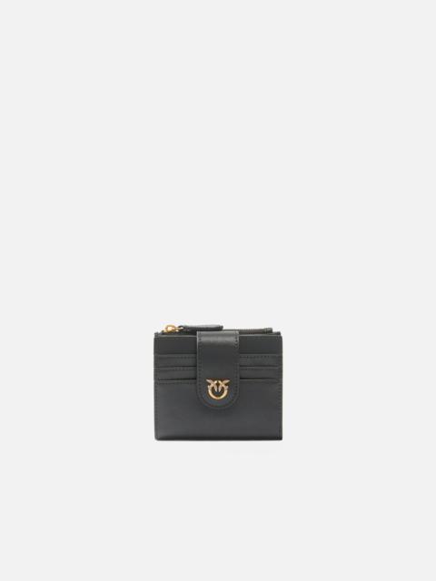 PINKO SMALL SMOOTH LEATHER WALLET WITH LOGO