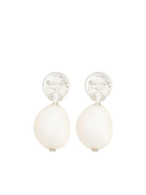 Simone Rocha pearl crystal stud earrings